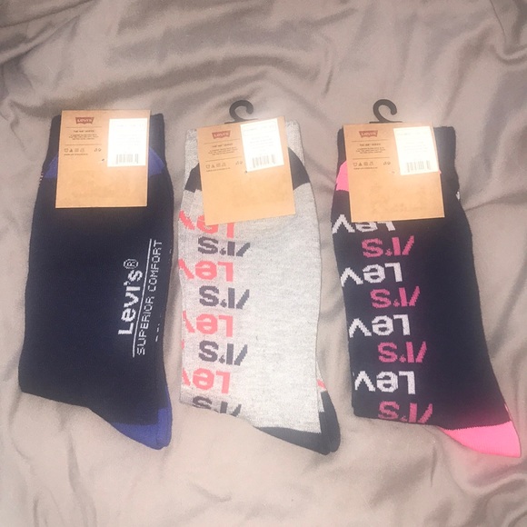 SOLD NWT Lot 3 Levi’s 168 CA Regular Cut Socks $27 - Picture 4 of 4